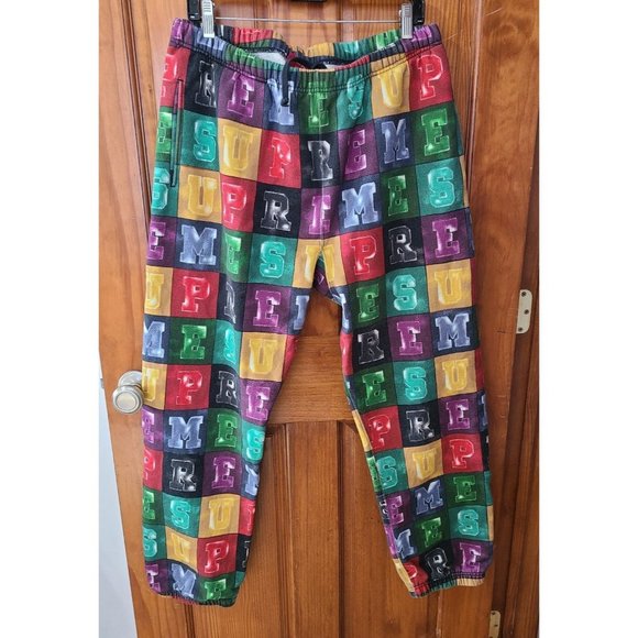 Supreme Blocks Sweatpants Multicolored Size L